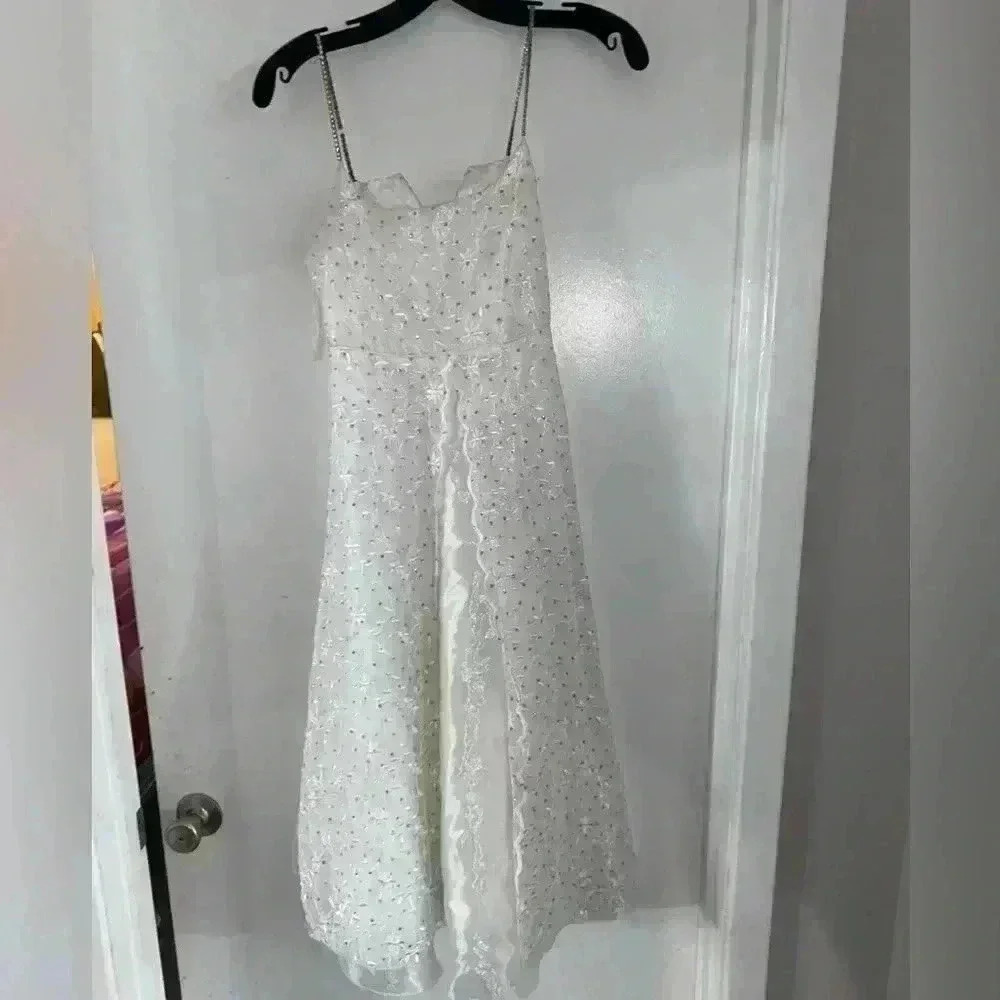 Cotton Candy Mesh Overlay bridal Dress